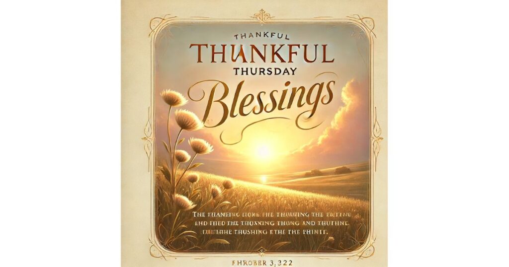 Bible Verse Thankful Thursday Blessings