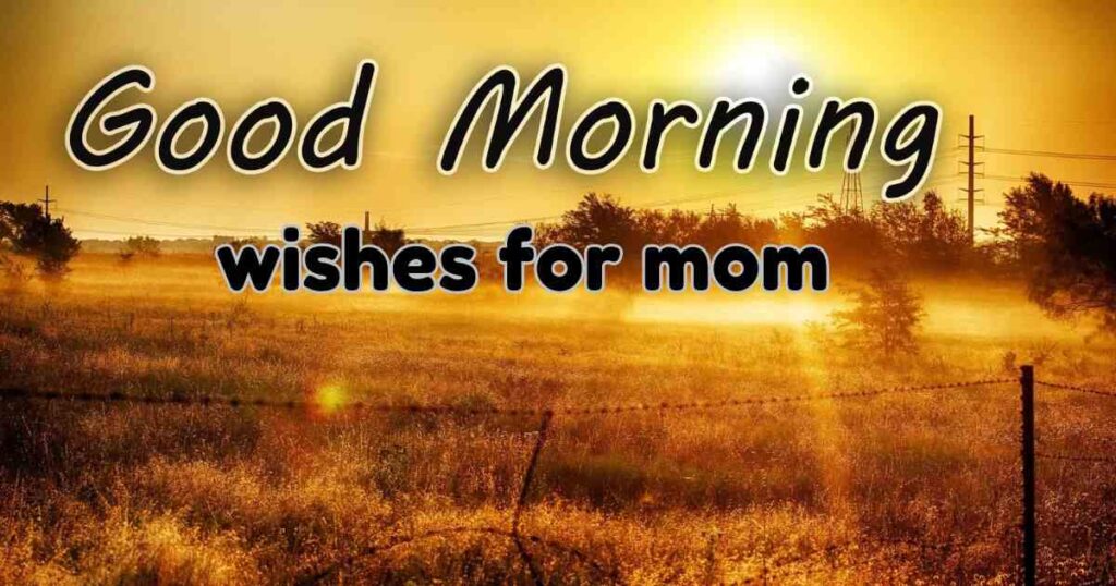 good morning wishes for mom