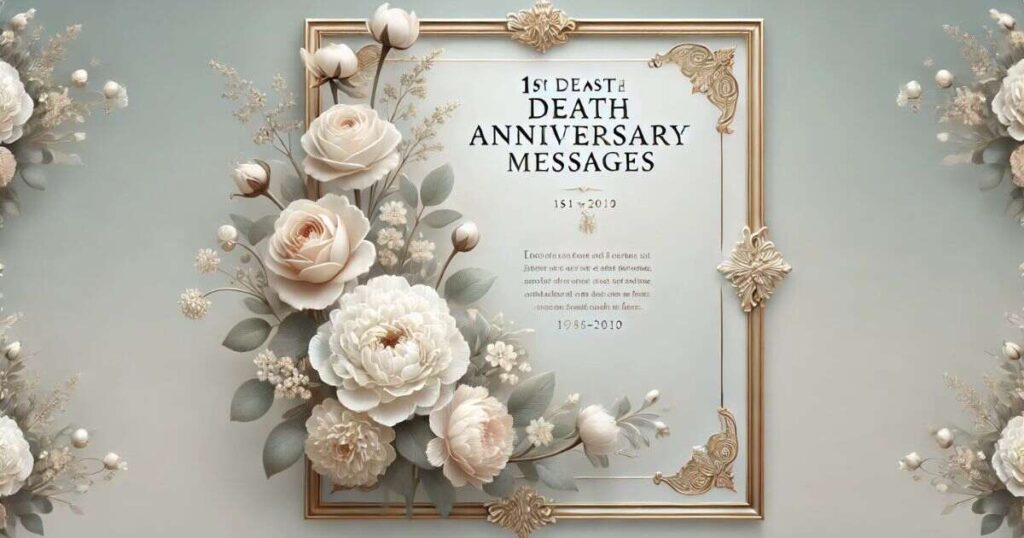 1st Death Anniversary Messages
