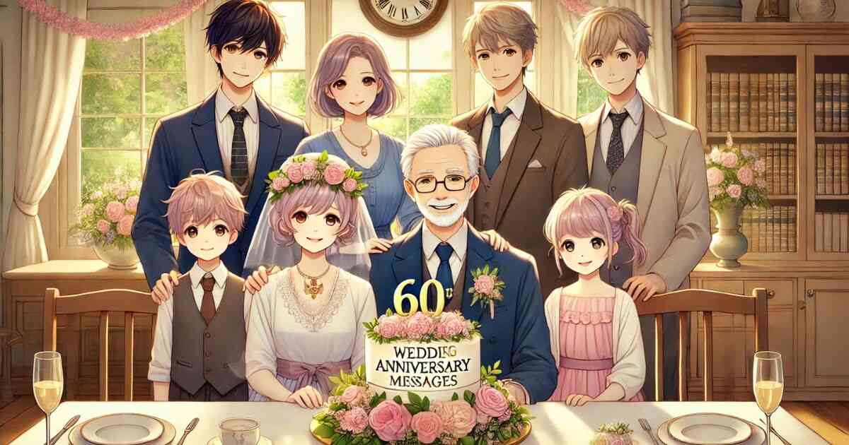 60th Wedding Anniversary Messages for Parents