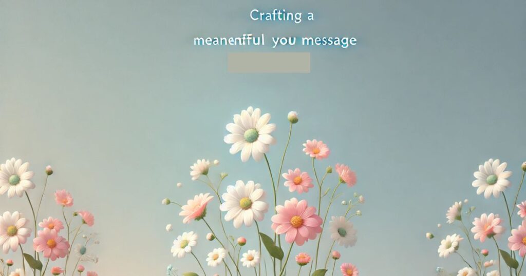 Crafting a Meaningful Thank You Message