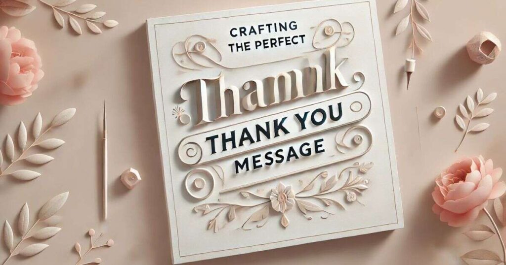 Crafting the Perfect Thank You Message