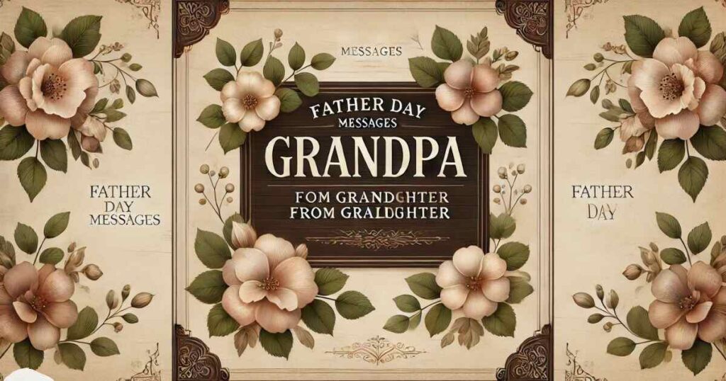Father Day Messages for Grandpa from Granddaughter