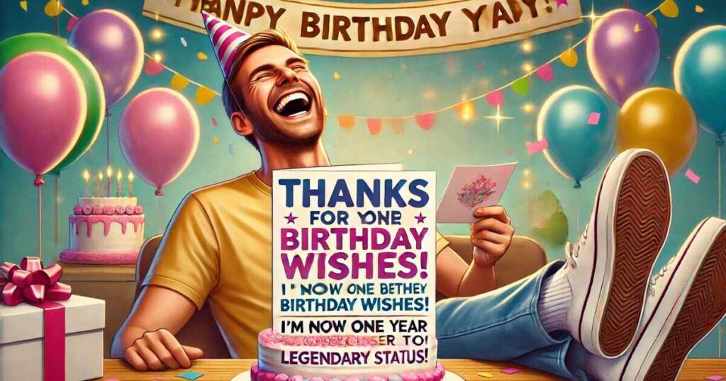 Funny Birthday Thank You Response