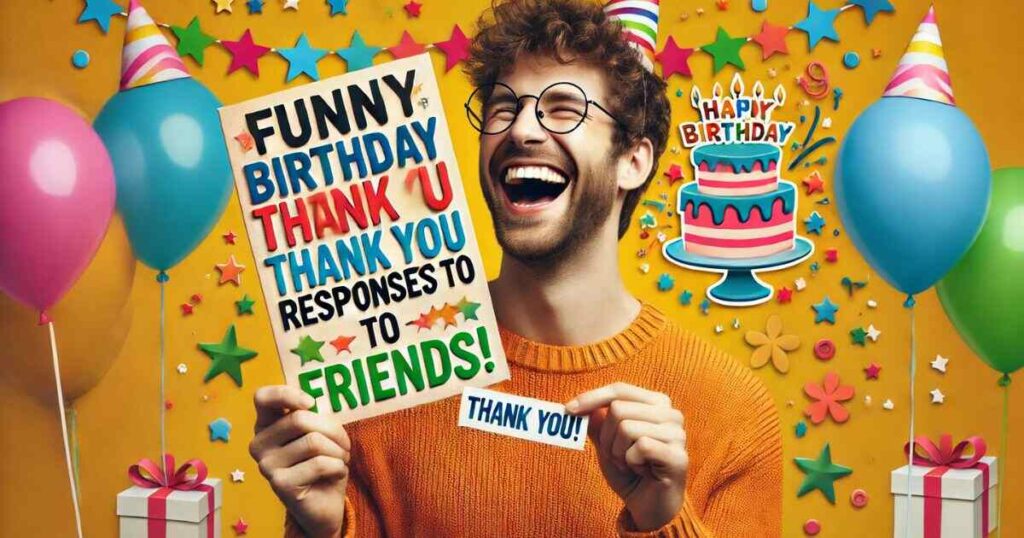 Funny Birthday Thank You Responses to Friends
