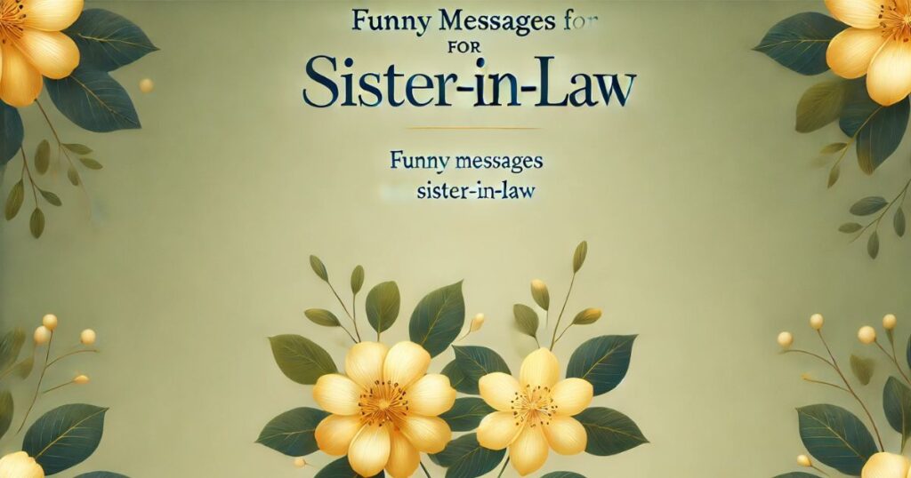 Funny Messages for Sister-In-Law