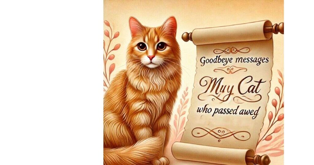 Goodbye Messages to My Cat Who Passed Away