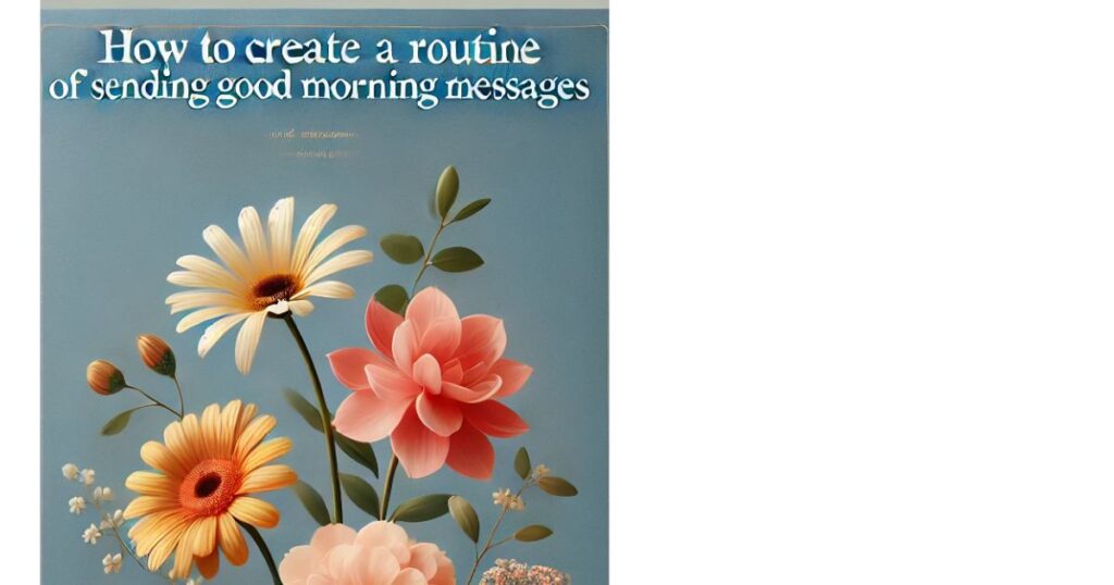 How to Create a Routine of Sending Good Morning Messages