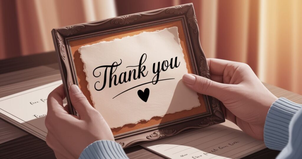 How to Present Your Thank You Message