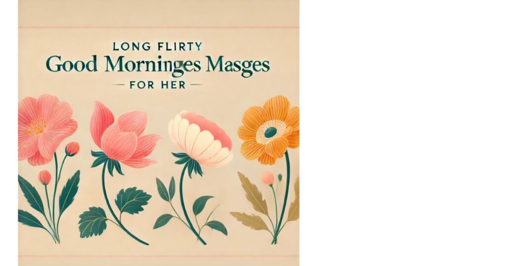 Long Flirty Good Morning Messages for Her