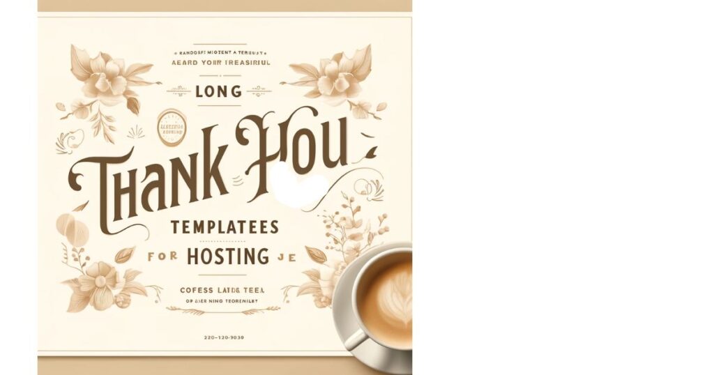 Long Thank You Message Templates for Hosting