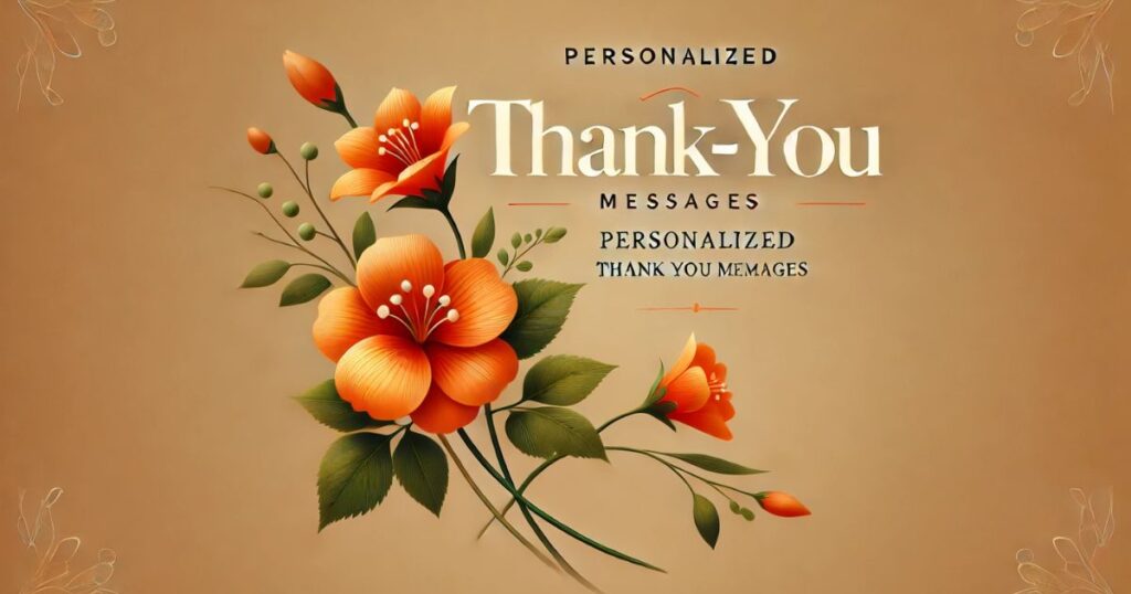 Personalized Thank You Messages