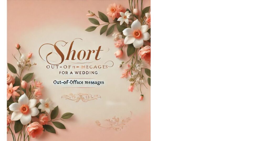 Short Out-of-Office Messages for a Wedding