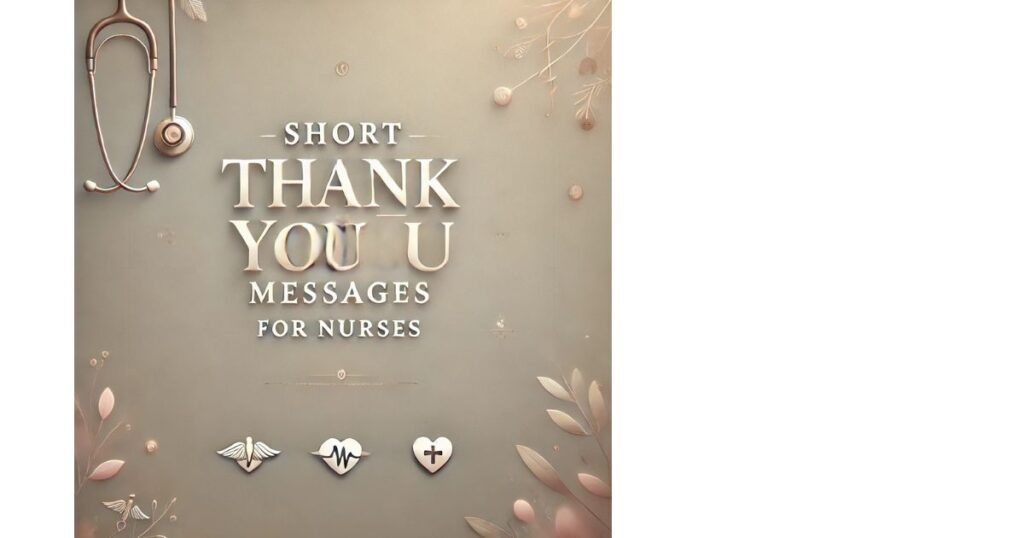 Short Thank You Messages for Nurses