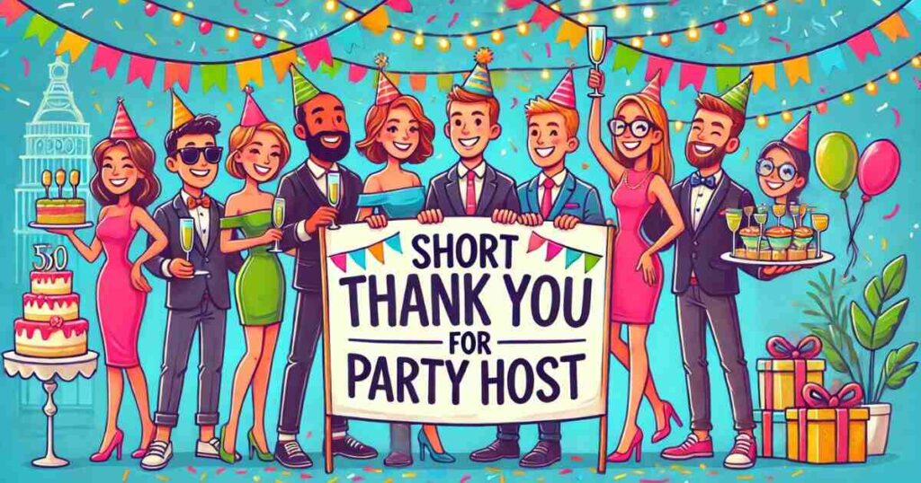Short Thank You Messages for Party Host