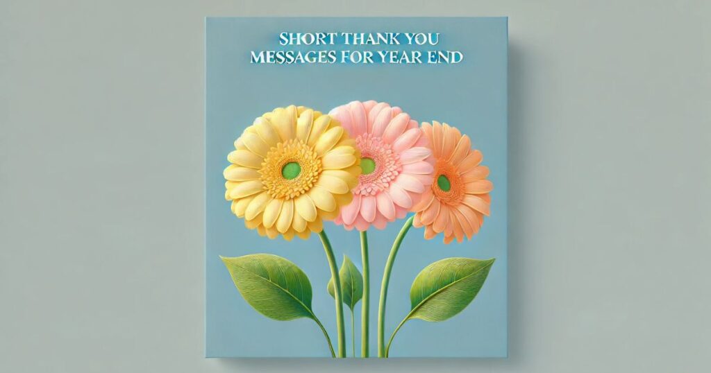Short Thank You Messages for Year End