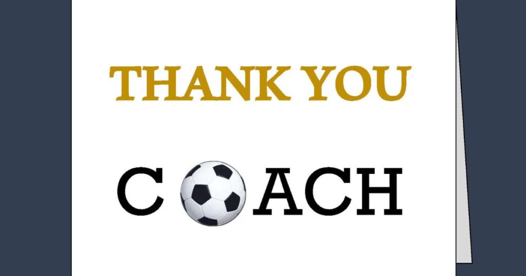 Short Thank You Messages to Coach from Parent