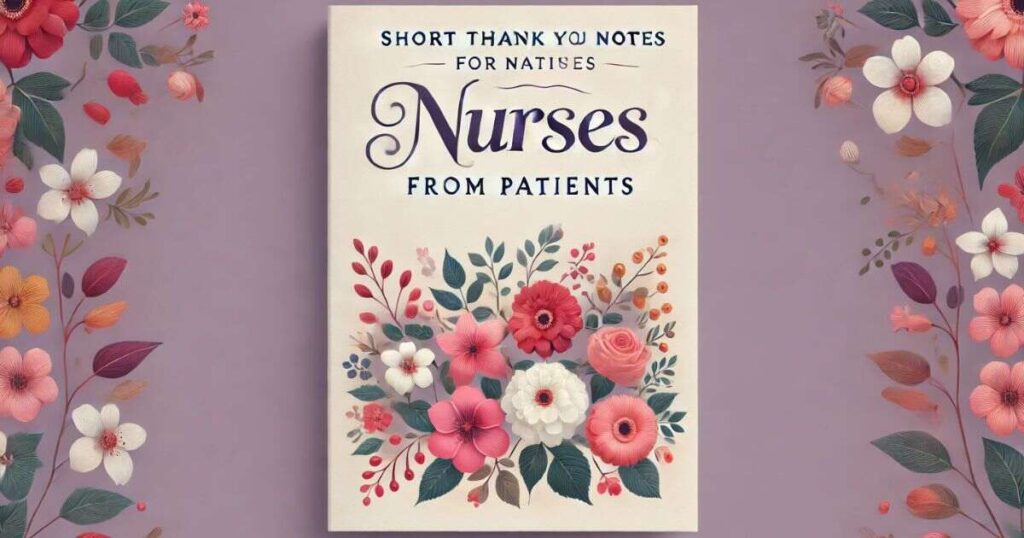 Short Thank You Notes for Nurses from Patients