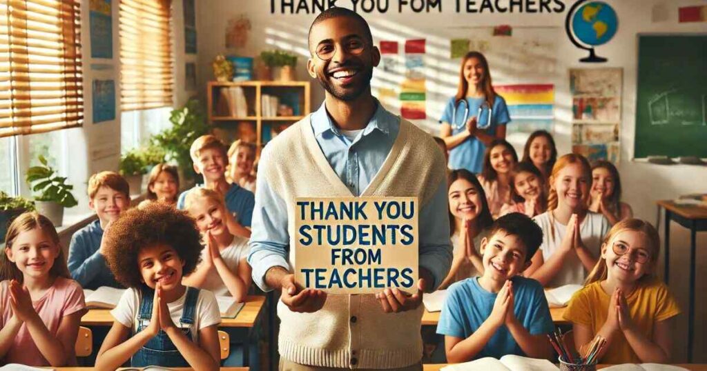 Short Thank You to Students from Teachers