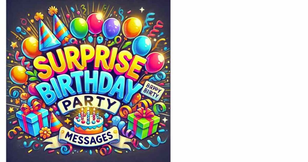 Surprise Birthday Party Messages