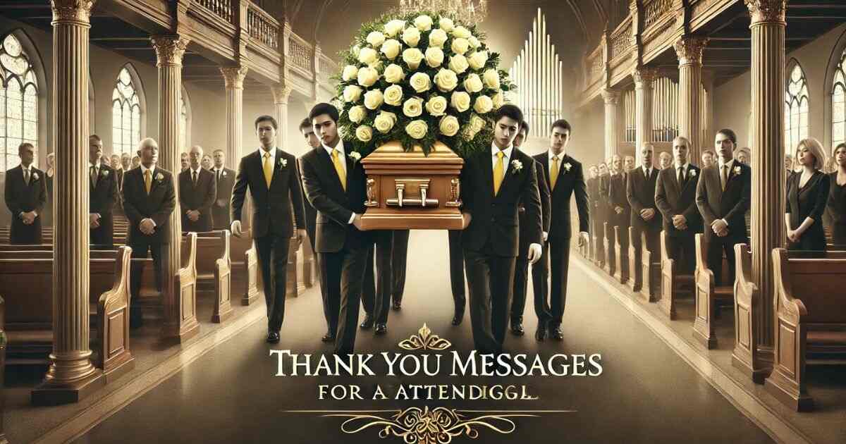 Thank You Messages for Attending Funeral