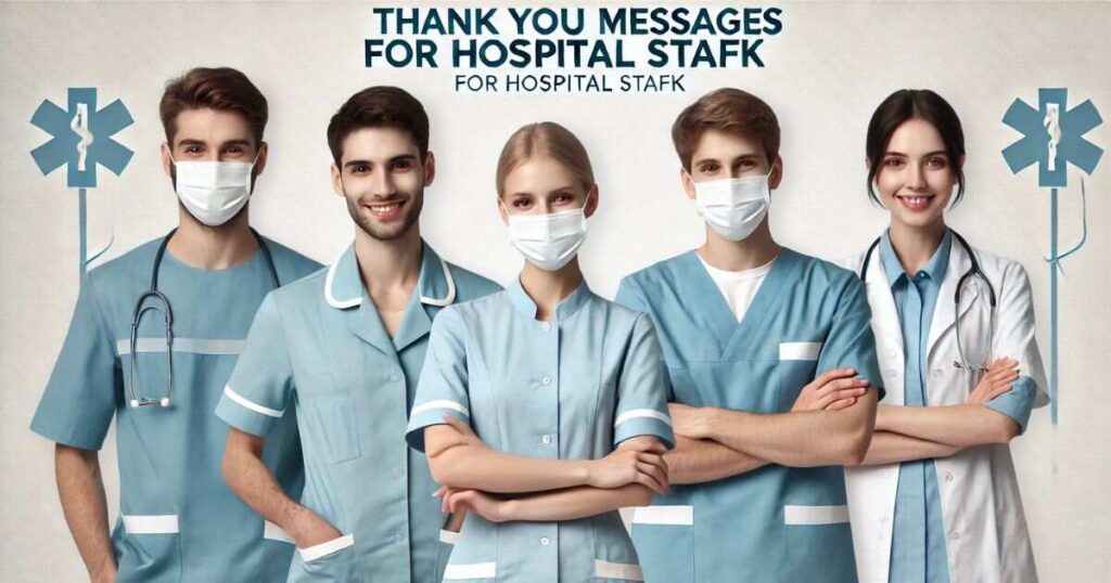 Thank You Messages for Hospital Staff