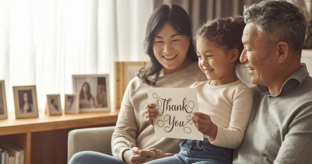 Thank You Messages for Parents from Daughter