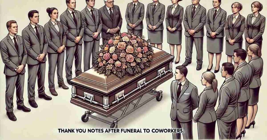 Thank You Notes After Funeral to Coworkers