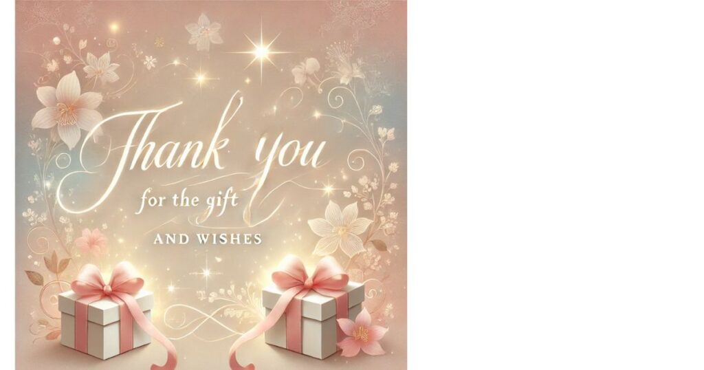 Thank You for the Gift and Wishes