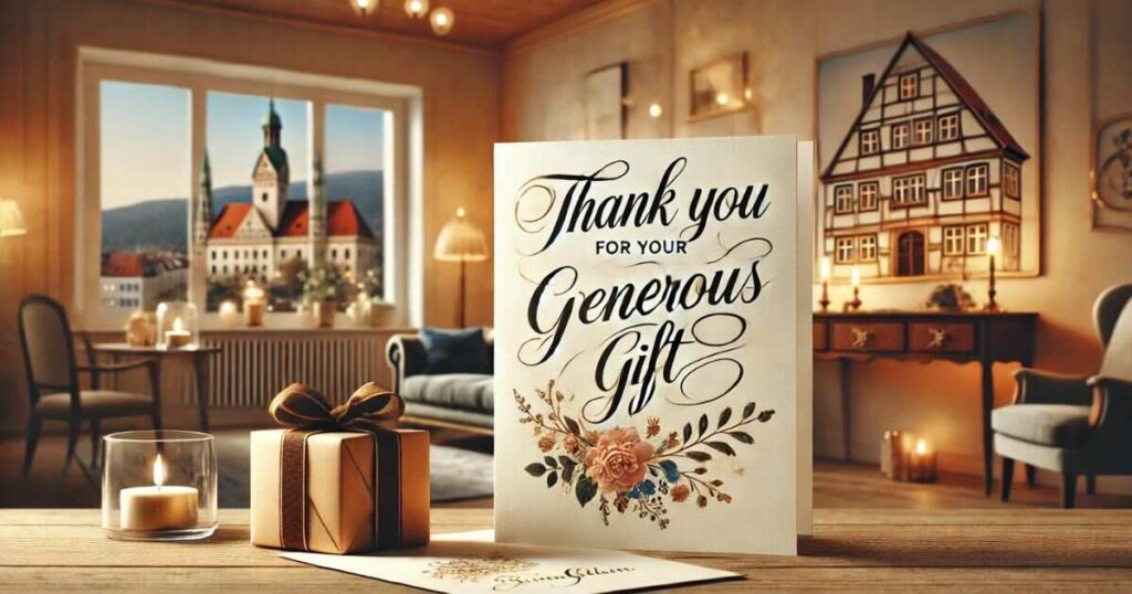 Thank You for the Money Text Messages After a Generous Gift from Relatives in Munich