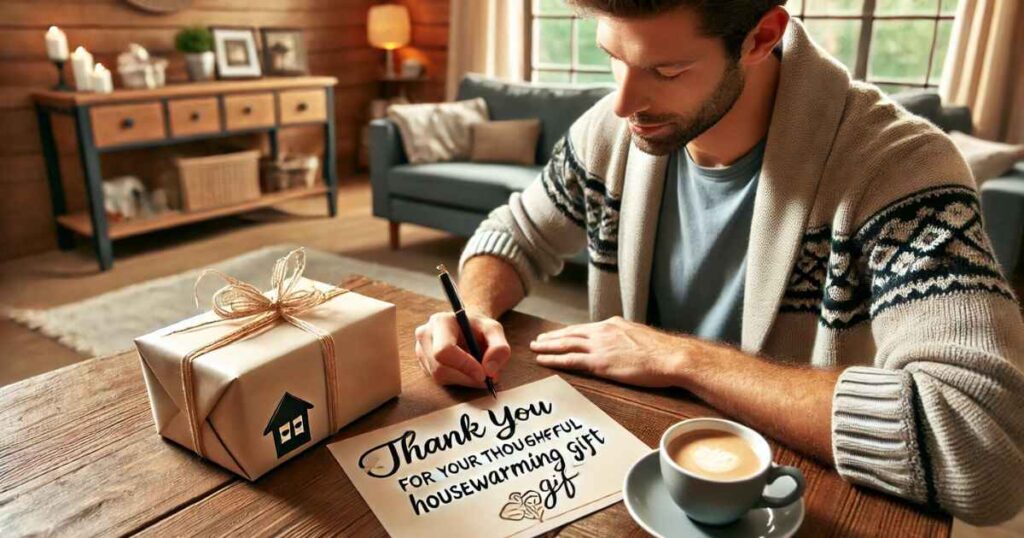 Thank you notes for housewarming gift from neighbor