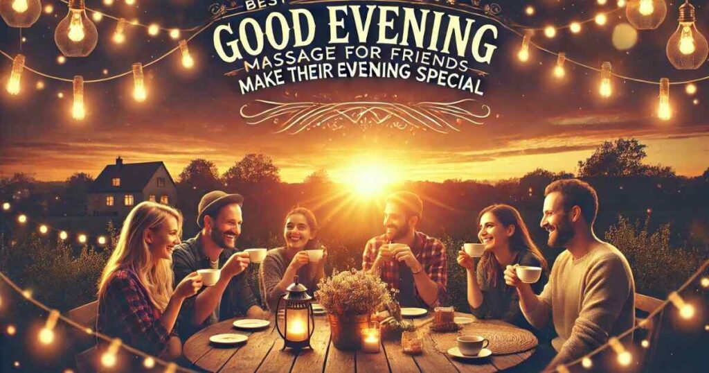 35 Best Good Evening Message for Friends: Make Their Evening Special: