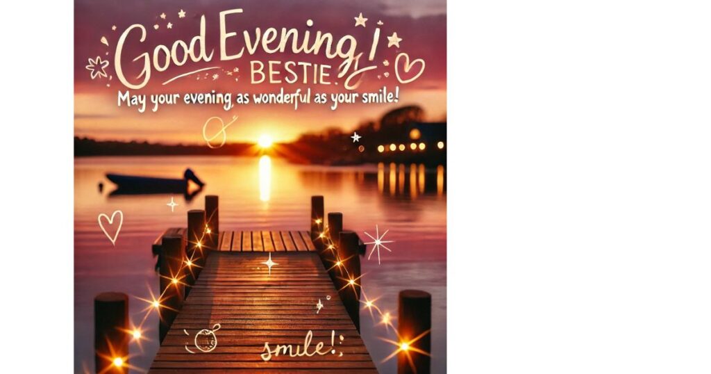 35 Good Evening Message to Make Your Best Friend Smile