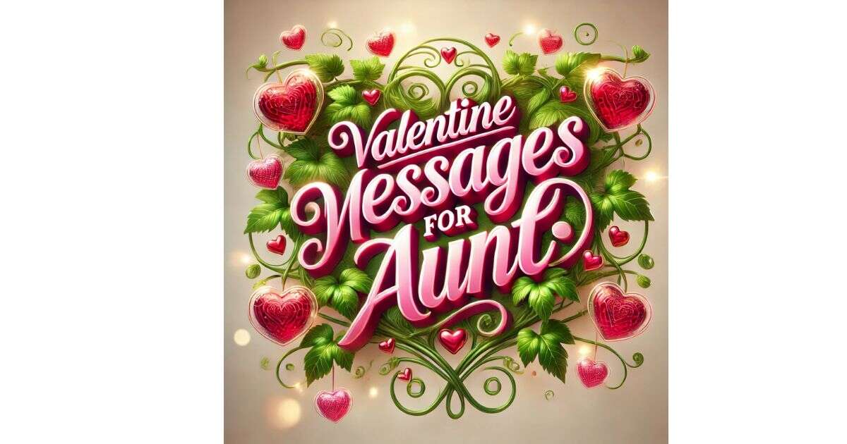 Valentine Messages for Aunt