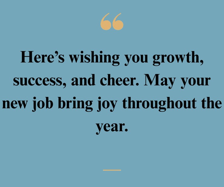 Best Wishes for New Journey in Job