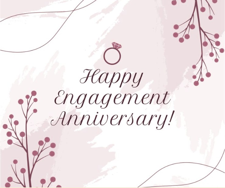 Happy Engagement Anniversary Wishes to Husband