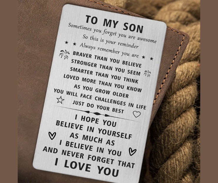 Personalized Card for Son