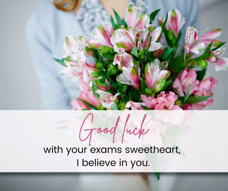 Romantic Good Luck Exam Wishes for Lover