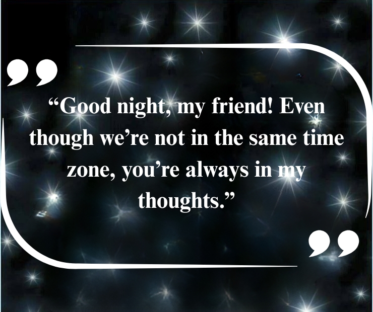 Long-Distance Good Night Message