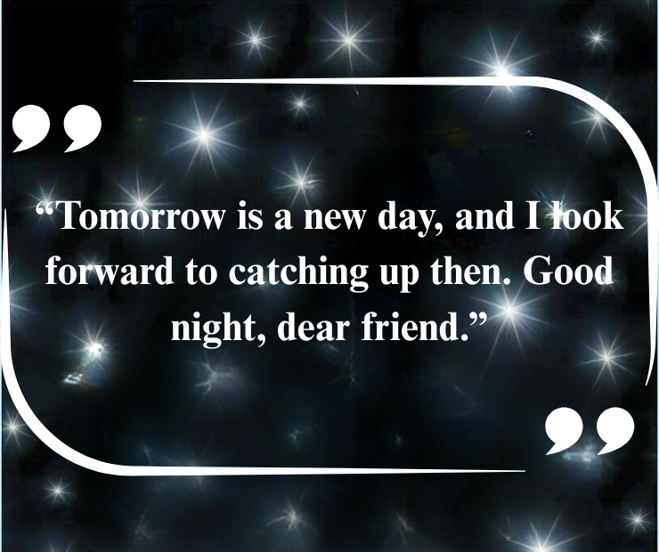 Long Good Night Messages for a FemaleMale Friend