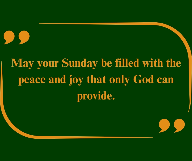 Sunday Morning Blessings